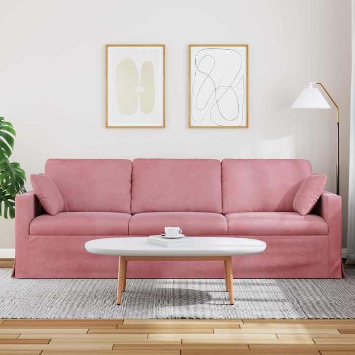 Canapé de repos ergonomique - NGM - pour Adulte/enfant - Rose 228x78x80cm Velours C52458144791276