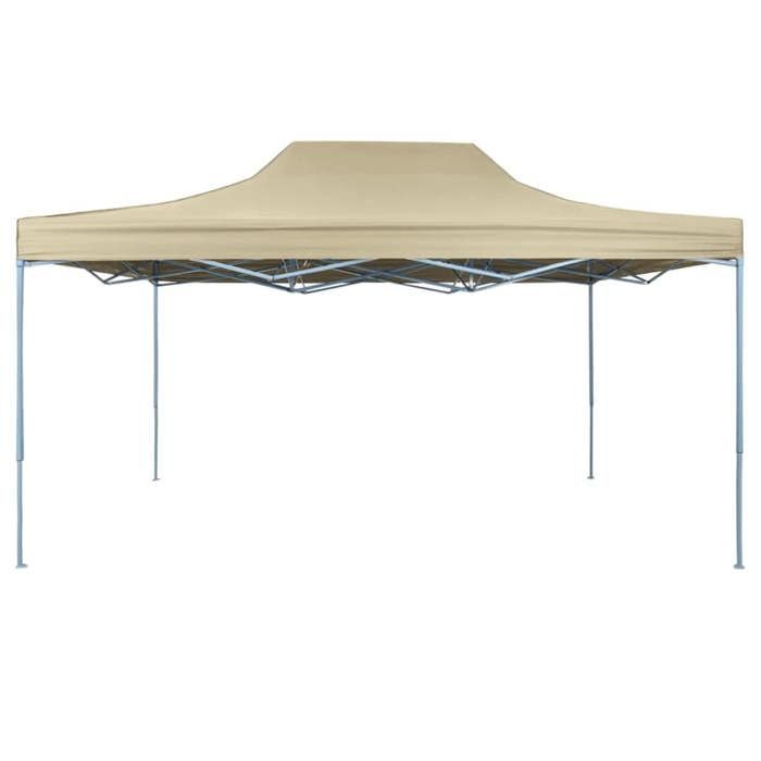 VIDAXL Tente pliable 3 x 45 m Blanc crème - (431x291x315 cm) BONNE2095
