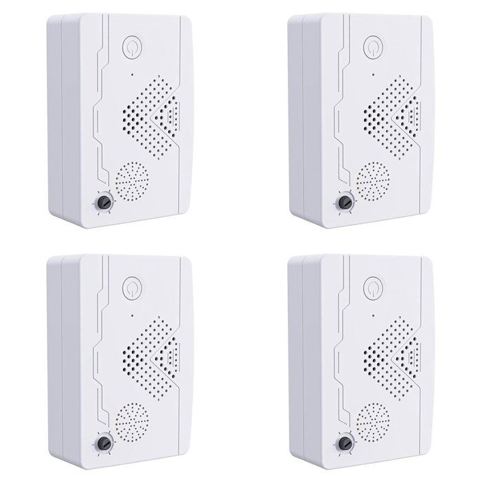4X Répulsif Ultrasonique pour Chauves-Souris Système Répulsif Ultrasonique pour Rejet de Chauve-Souris Répulsif Ultrasonique