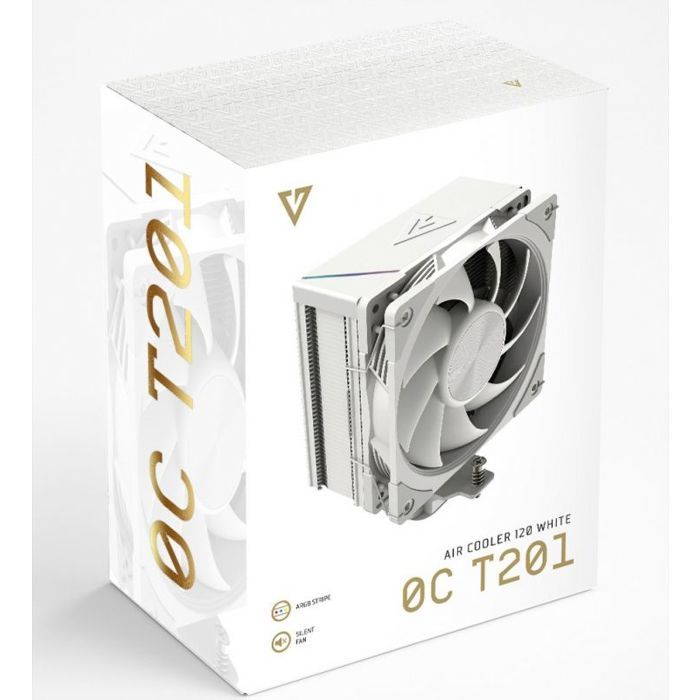 Refroidissement - ventilation - watercooling Modecom cpu cooler volcano 0c t201 120mm white