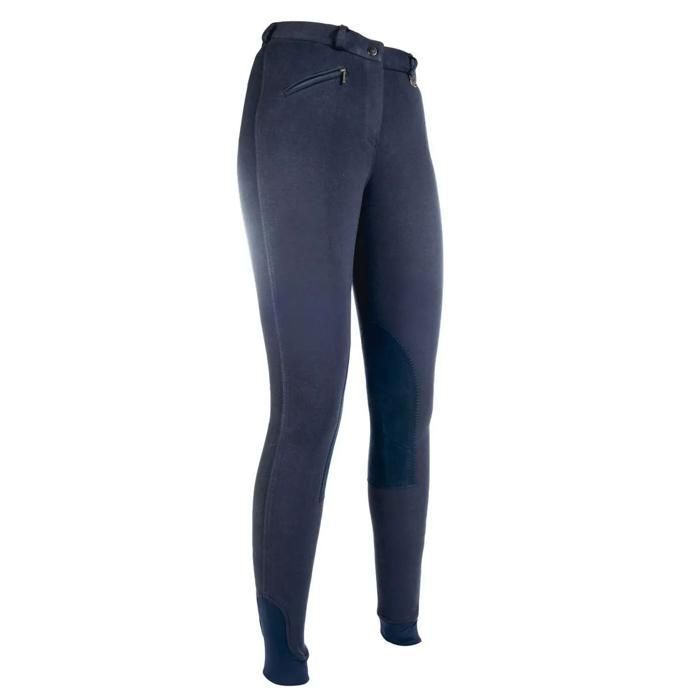 Pantalon équitation mid grip fille HKM Penny Easy - dunkelblau/dunkelblau