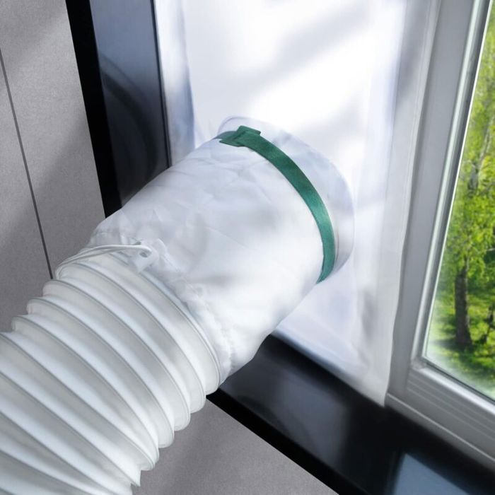 Kit détanchéité climatiseur portable - Isolation thermique Installation sans perçage - Fenêtre coulissante - 102 163cm