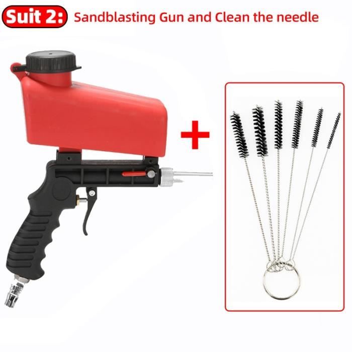 Kaifshop - Sableuse portable Sable Blaster Petite Buse Pistolet De Sablage Pneumatique Verre
