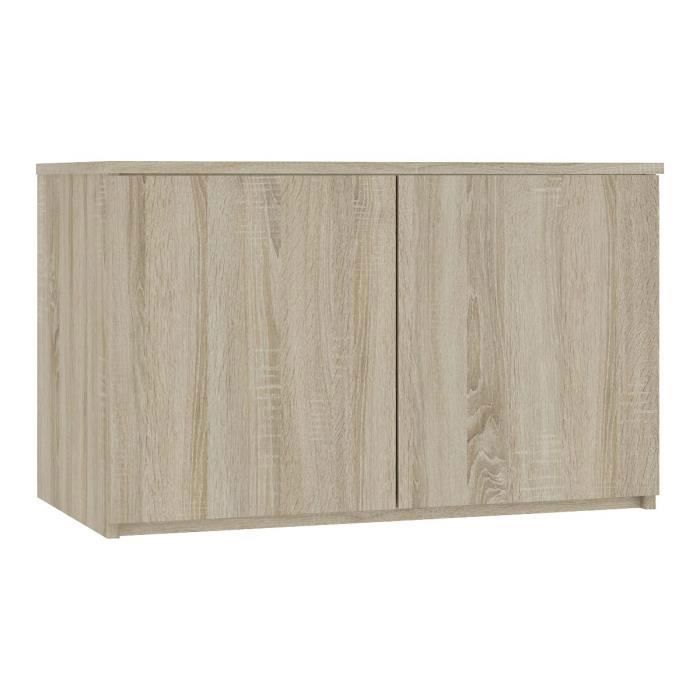 Surmeuble pour armoire AKORD S90 Chêne Sonoma 90 cm 2 portes façade Chêne Sonoma 2 étagères 90x51x55 cm