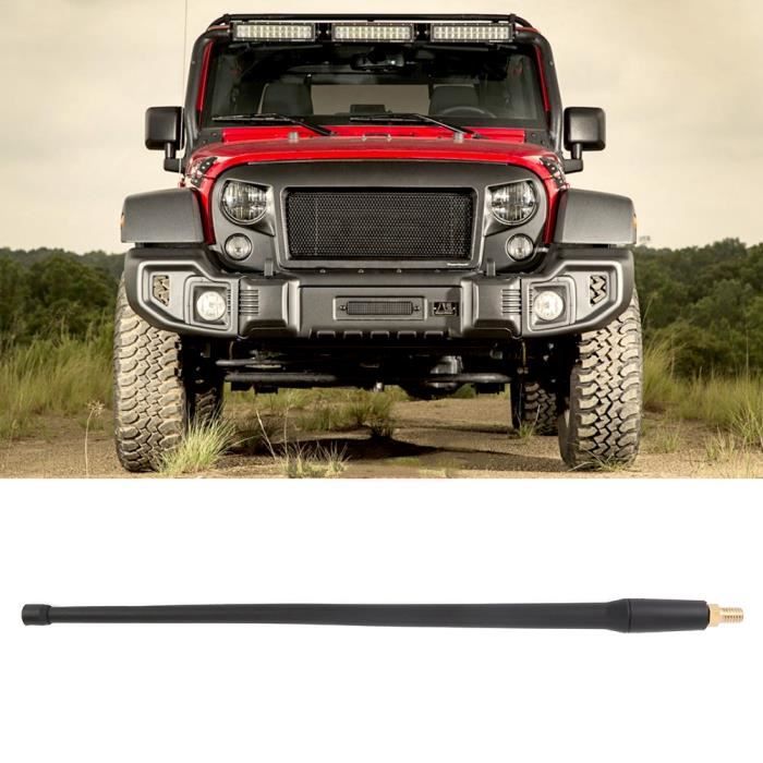 Antenne Voiture 80 Mm Pour Jeep Wrangler JK Unlimited (2007-2017) - Remplacement Style Court - Installation Facile - 5