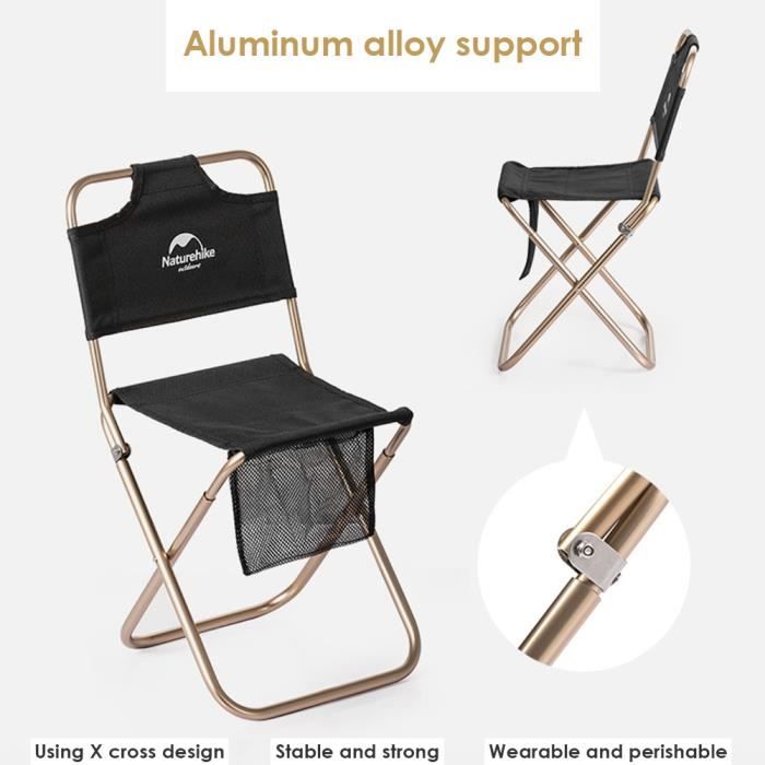 Fauteuil de pêche, de caping, pliable, pour la pêche, avec porte-gobelet et sac Vert
