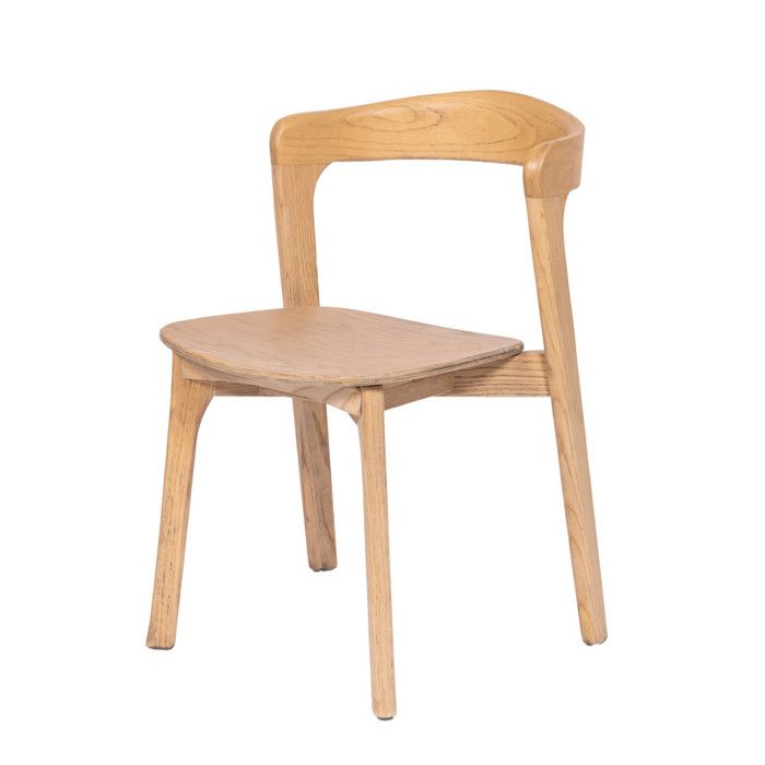Chaise de salle à manger en bois massif naturel Félix - Amadeus Chaise de salle à manger en bois massif naturel Félix - Amadeus