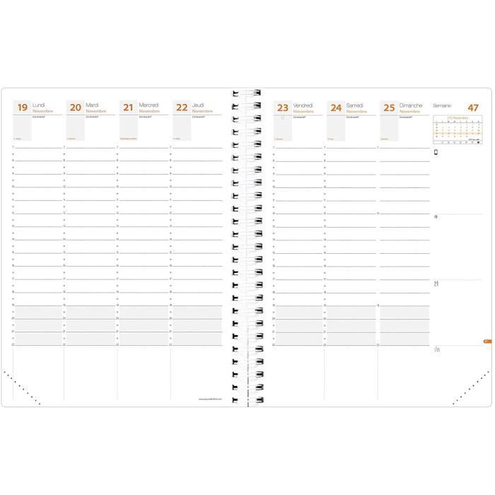 Quo Vadis Time Life Agenda Semanal Quo Vadis TIME & LIFE - Bolsillo 10x15 Cm, Diciembre 2024 A 2025 Elástico Cierre