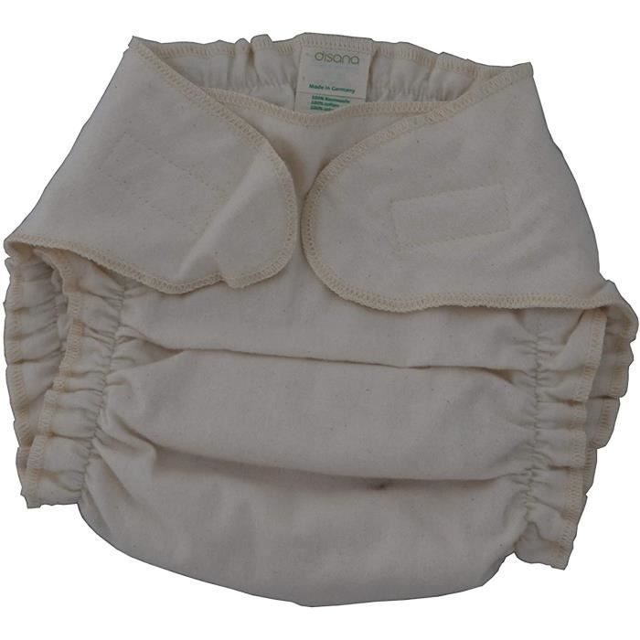 Couches lavables Disana Couche en coton bio naturel Couleur naturelle