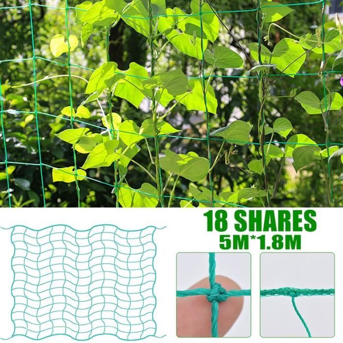VIVOSUN Filet De Treillis Pour Plantes 1.5 X 4.6 M - Support Jardin Polyester Robuste
