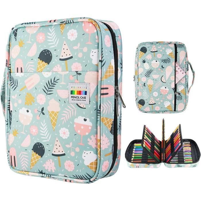 Trousse à Crayons 200 Emplacements - Organisation Pour Crayons De Couleur, Stylos & Matériel D'Artiste, Portable - 10