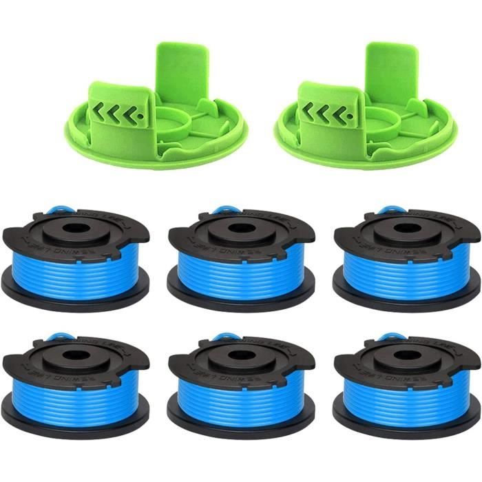 4 Bobines Double Fil Pour Débroussailleuse Greenworks G40LT, G40LTK2, G40LTK2X – Compatibles 2101507 - 5