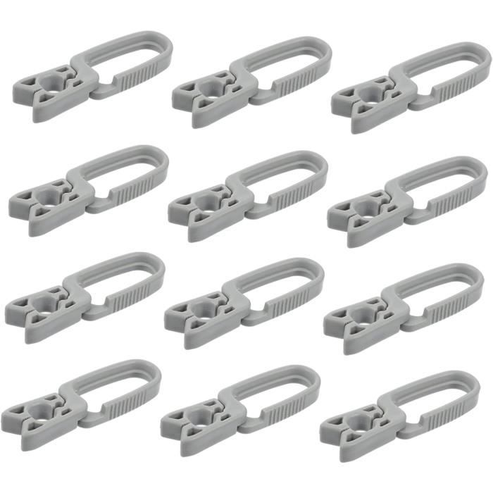 OSDUE Lot de 20 pinces à linge multifonctionnelles en acier inoxydable pour chaussettes, chaussures, serviettes, aliments, photos