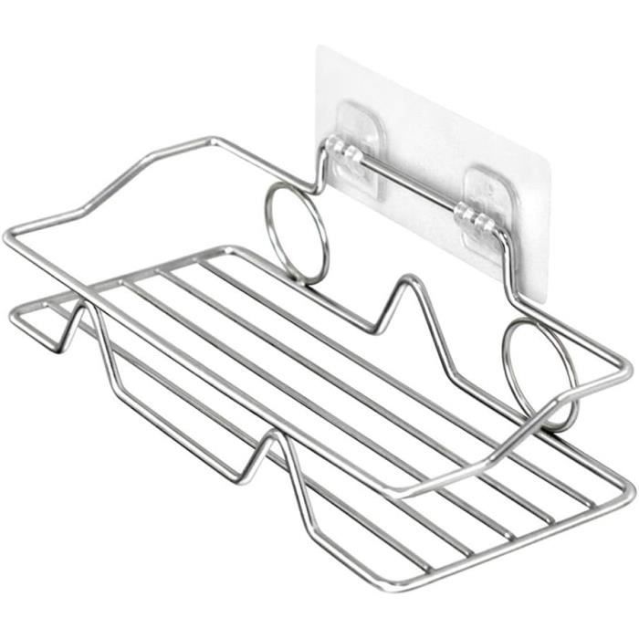 Panier Douche Tesa Exxclusiv Adhésif Acier Inoxydable 55x265x120mm - Fixation Sans Percer