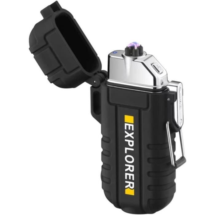 Briquet électrique SKRFIRE à Arc Plasma : Flamme Résiste Au Vent, Rechargeable USB, Strass Et LED Multicolore