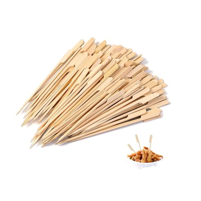 300 Pièces Brochettes De Bambou Naturel, Bâtons En Bois De 6 Pouces Pour La Nourriture, Kabob