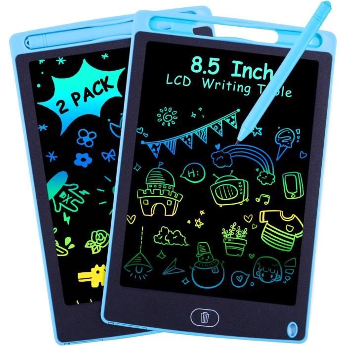 2pcs Tablette d'écriture LCD de 8.5Pouces,Tablette Dessin Enfants