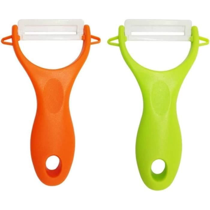 Épluche-légumes Enfant En Céramique – Design Escargot, Lame Double Face, Pour Pommes De Terre, Carottes, Pommes