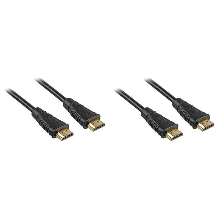 4K Hdmi Câble M-M 10,2Gbps, Connecteurs Plaqués Or Avec Canal De Retour