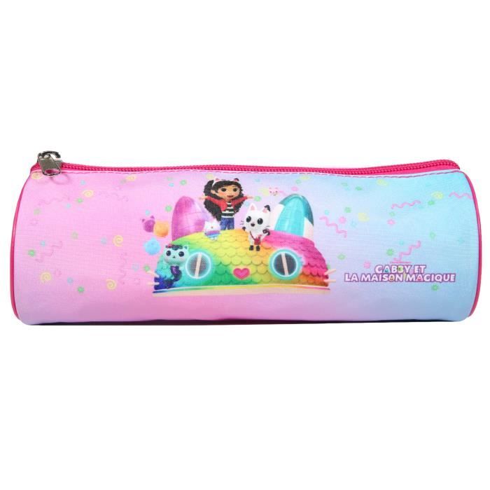 Trousse Scolaire Ronde Kung Fu Panda Rouge - 23x7x7 Cm, Compartiment Unique, Résistante