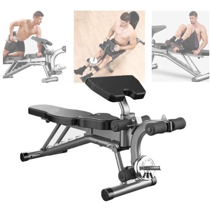 Banc de musculation pliable banc de musculation multifonction et support pour jambes pour entraînement abdominal à la maison 150 kg