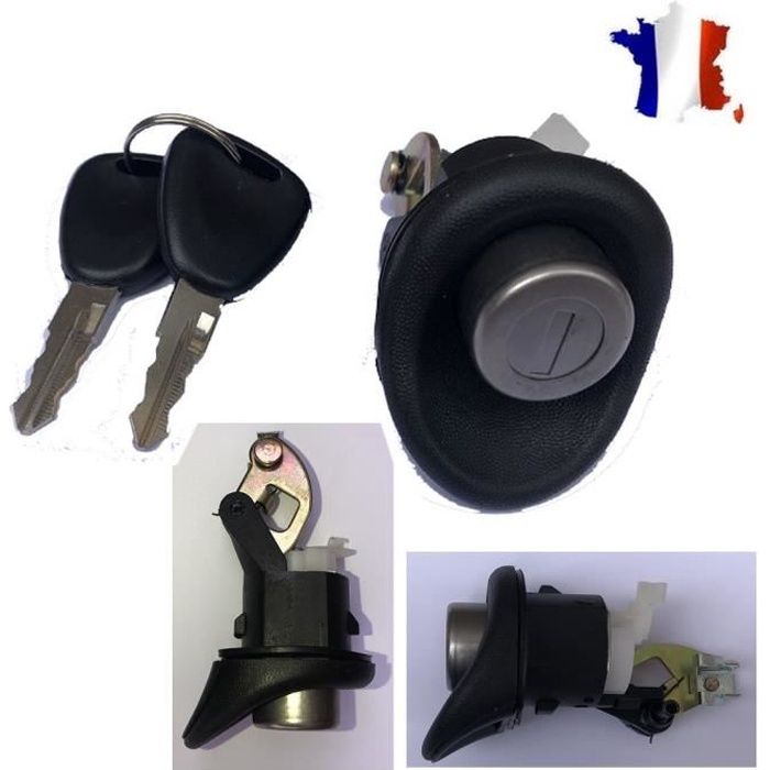 2 clés Serrure de coffre bouton poussoir pour Renault Twingo Logan 7701367940 