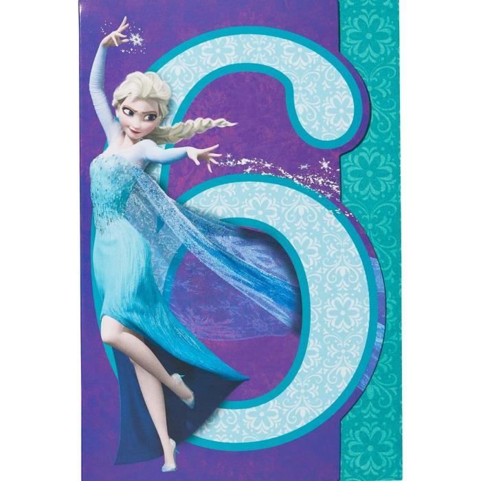 Carte Anniversaire 6 Ans La Reine Des Neiges Draeger Paris Cdiscount Beaux Arts Et Loisirs Creatifs