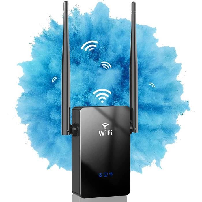 Répéteur WiFi Extenseur sans Fil 300Mbps Amplificateur WiFi Puissant 2.4GHz  WiFi Range Extender WiFi Booster avec Port Ethern[O33]