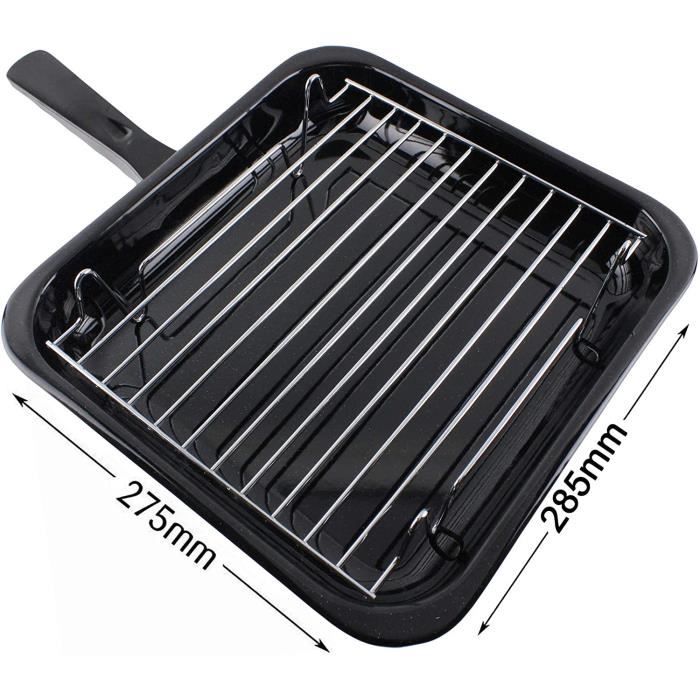Poêle Grill Carrée En Granit Rainberg 26 Cm - Antiadhésif, Poignée Amovible - Compatible Induction, Gaz, électrique