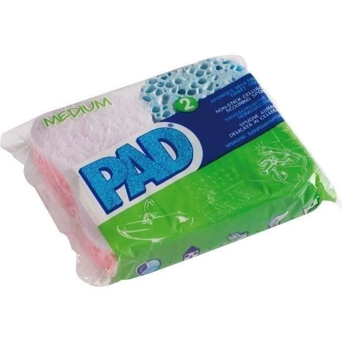 PAD - Eponge vegetale pad x2 gratt doux