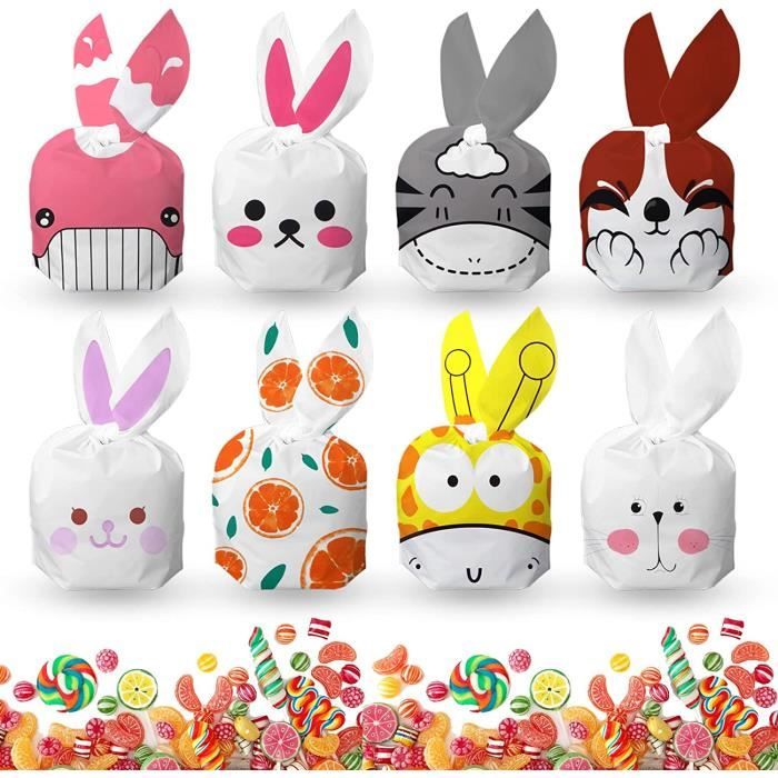 Sacs à Bonbons, 80PCS Sachet Bonbon, Sachet Bonbons Anniversaire Sachet