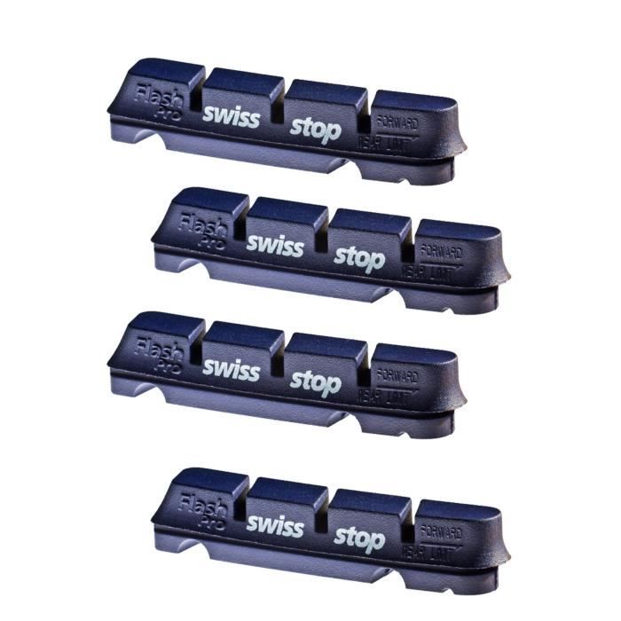 Plaquettes De Frein Route SwissStop Flash Pro JTE – Alu, Gomme Tendre – Adaptées Shimano (2 Paires)
