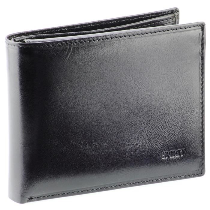Portefeuille cuir Noir N1564 Portefeuille à l'italienne, portefeuille homme Noir Cdiscount Portefeuille cuir Noir N1564 Portefeuille à l'italienne, portefeuille homme Noir Cdiscount