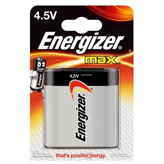 Energizer Max pile plate 4,5V alcaline 3LR 12 (lot de 4)