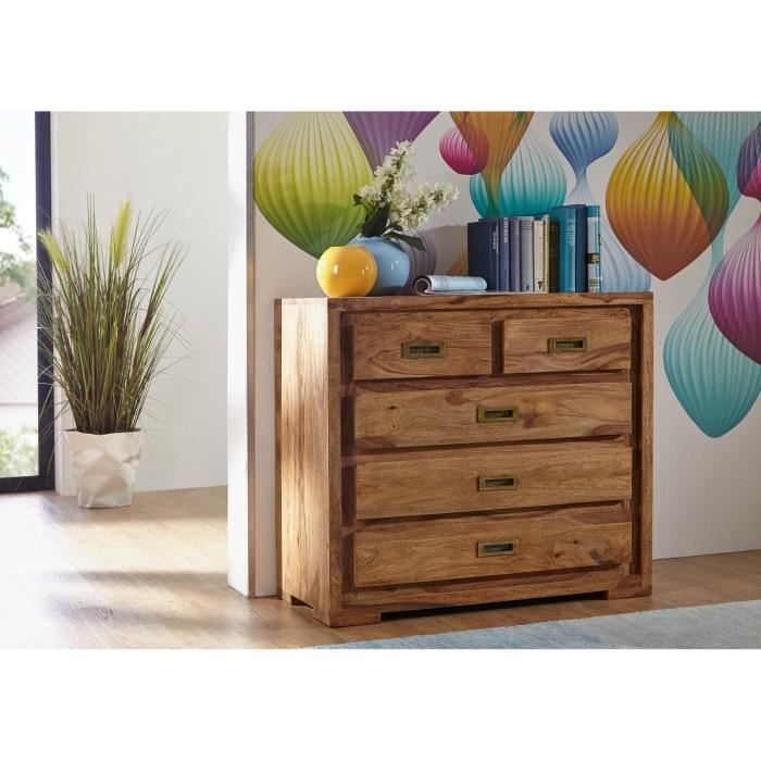 Commode - Bois massif de palissandre huilé - NATURE BROWN #854 Commode - Bois massif de palissandre huilé - NATURE BROWN #854