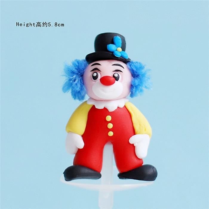 Decoration De Gateau Clown Cirque Decoration Brillante Pour Enfants Oh Baby Joyeux Anniversaire Fourn Clown B Ku Cdiscount Maison