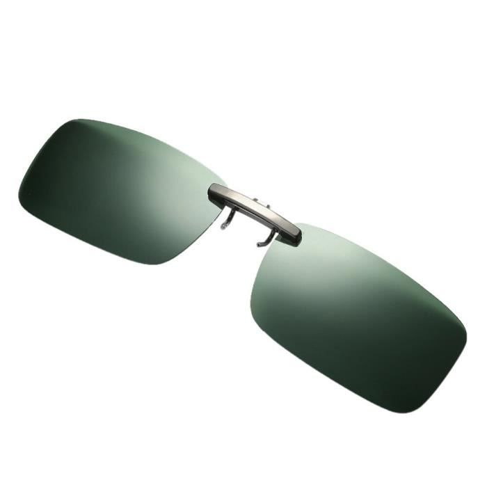 Clip Lunettes De Soleil Polarisant à Clipser Sur Monture - UV400, Pivot 180° - Pour Conduite, Sport, Extérieur
