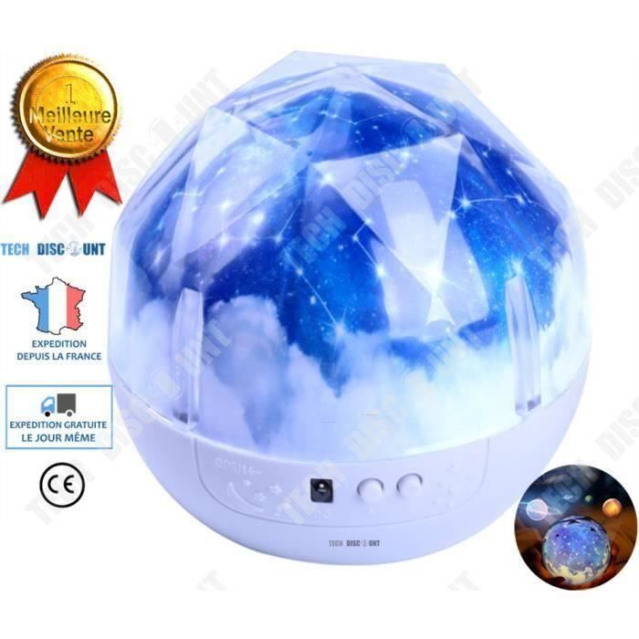Td Veilleuse Projecteur Enfant Bebe Lumineuse Plafond Etoiles Planetes Projection Fille Gargon Led De Nuit Automatique Eclairage Cdiscount Pret A Porter