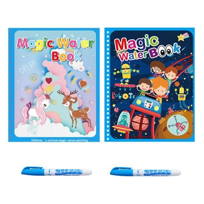 Livre de dessin magique de l'eau Livre de peinture pour enfants Livre Livre de dessin magique de l'eau Livre de peinture pour enfants Livre