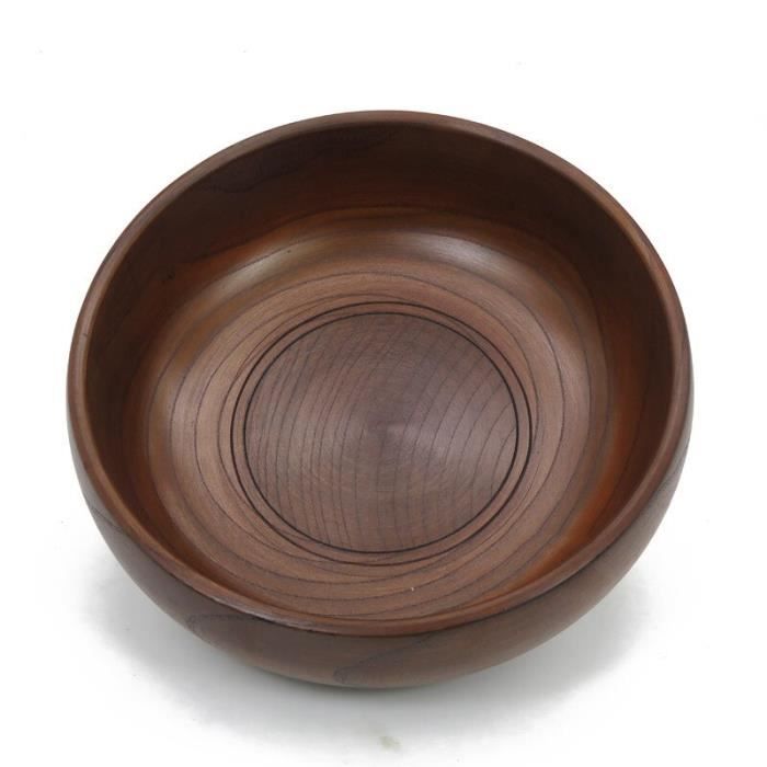 Bol En Bois De Hêtre Naturel – Pour Salades, Soupes, Snacks Et Décoration
