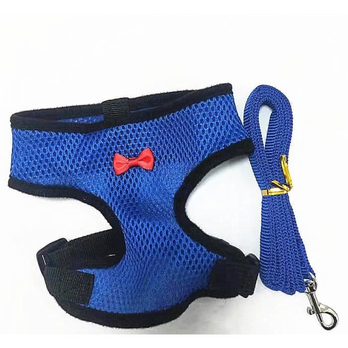 Harnais Réglable Pour Chat - Taille XS à L - Anti-évasion, Confortable - Pour Randonnée, Voyage, Balade - Avec Laisse - Réfléchissant