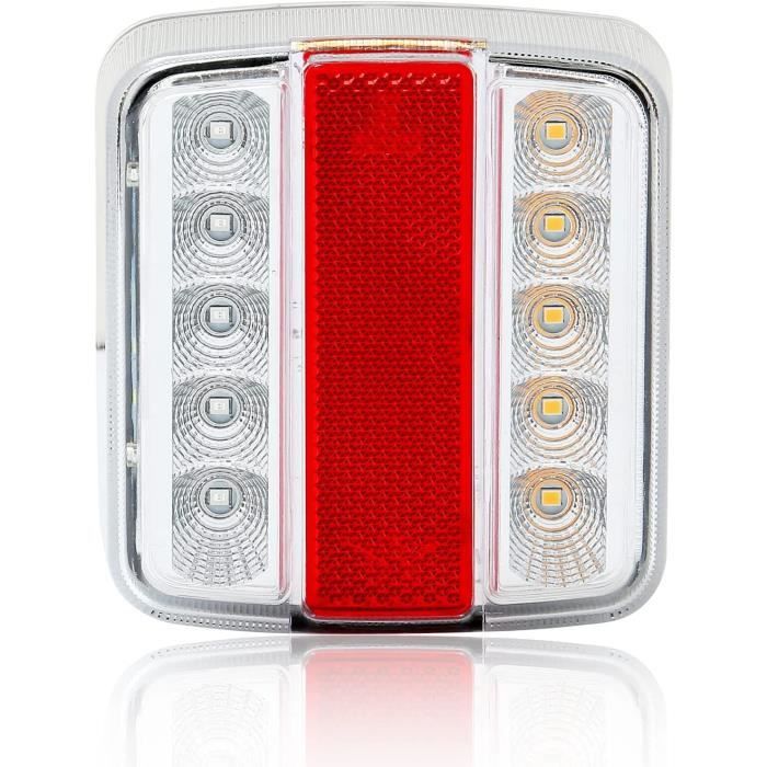 Feux Arrière De Remorque Magnétiques LED Uten - Kit Universel 12V Avec Éclairage Plaque Et Câble 7.5m Pour Caravanes, Camions, RV Et Remorques