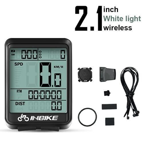 Compteur Vélo Sans Fil étanche - Écran 2.4 Pouces - Odomètre Et Compteur De Vitesse - Neuf