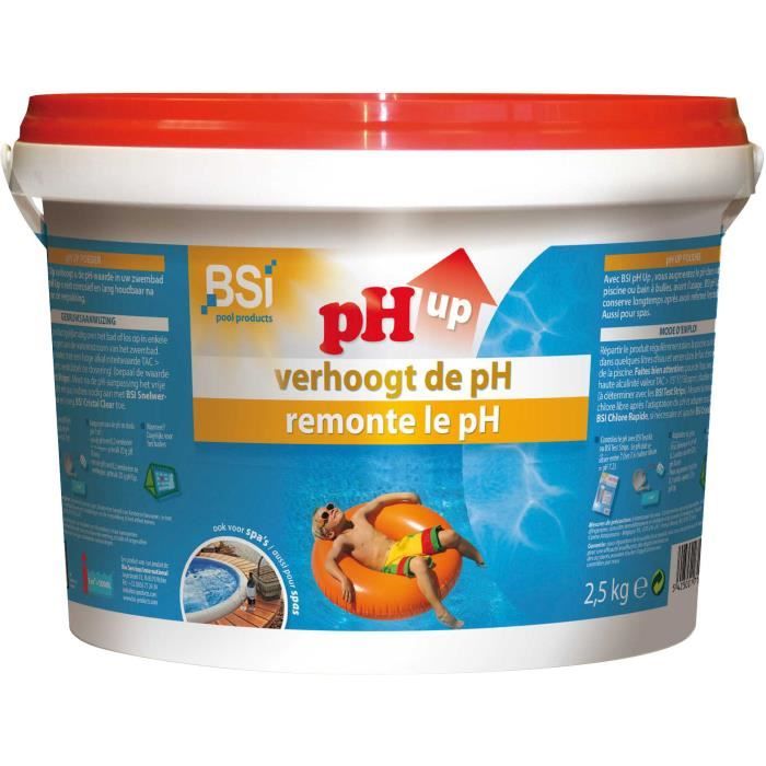 BSi nettoyant piscine pH up 2,5 kg bleu/rouge