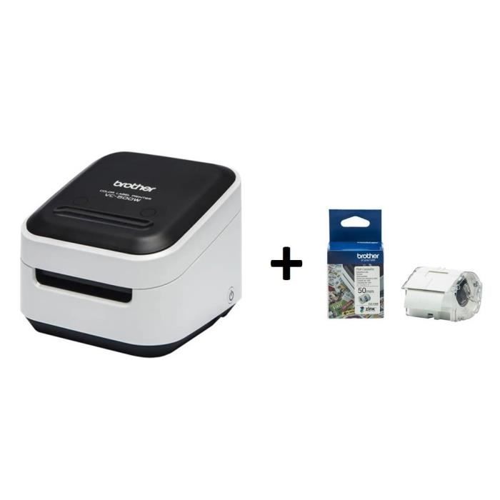 Imprimante détiquettes tout-en-couleur Intégrant les interf + Ruban CZ-1005 - BROTHER