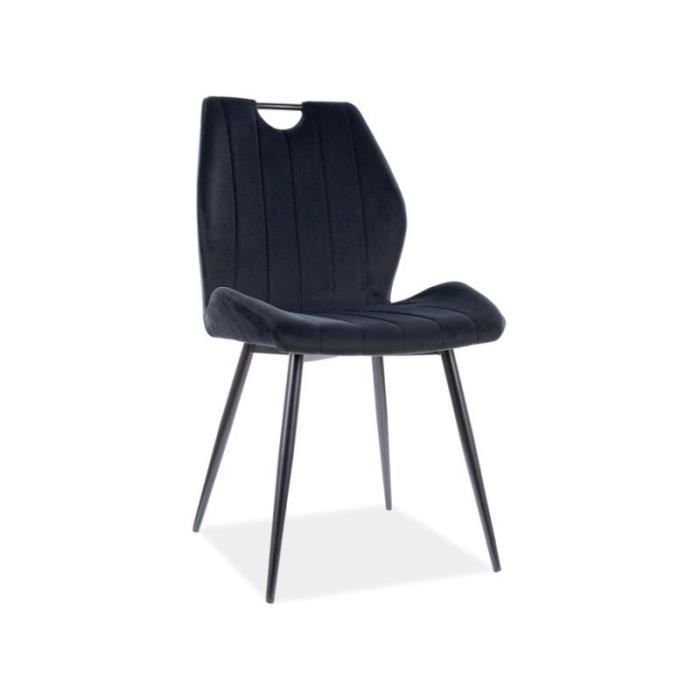 chaise de salle à manger design 51 x 46 x 91 cm - noir