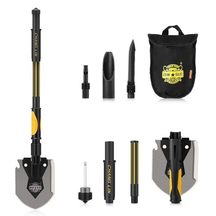 Pelle rétractable plastique avec manche en aluminium - EMP Rotomoulage