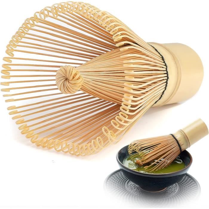 Fouet à Matcha En Bambou Naturel 100 Dents - Kit Cérémonie Thé Japonais, Fouet Traditionnel Manuel Pour Mousse Onctueuse - 2