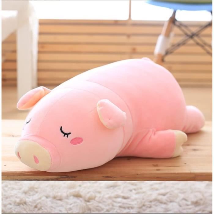Décoration Chambre NatureMan - Oreiller Peluche Cochon Rose 55cm - Doudou Déco Cadeau Cadeau Fille Décoration Chambre NatureMan - Oreiller Peluche Cochon Rose 55cm - Doudou Déco Cadeau Cadeau Fille