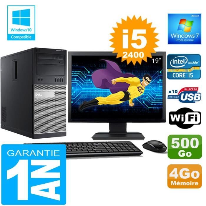 PC Tour Dell 7020 Ecran 27 Intel G3220 RAM 4Go Disque 250Go Windows 10 Wifi 3664870316752